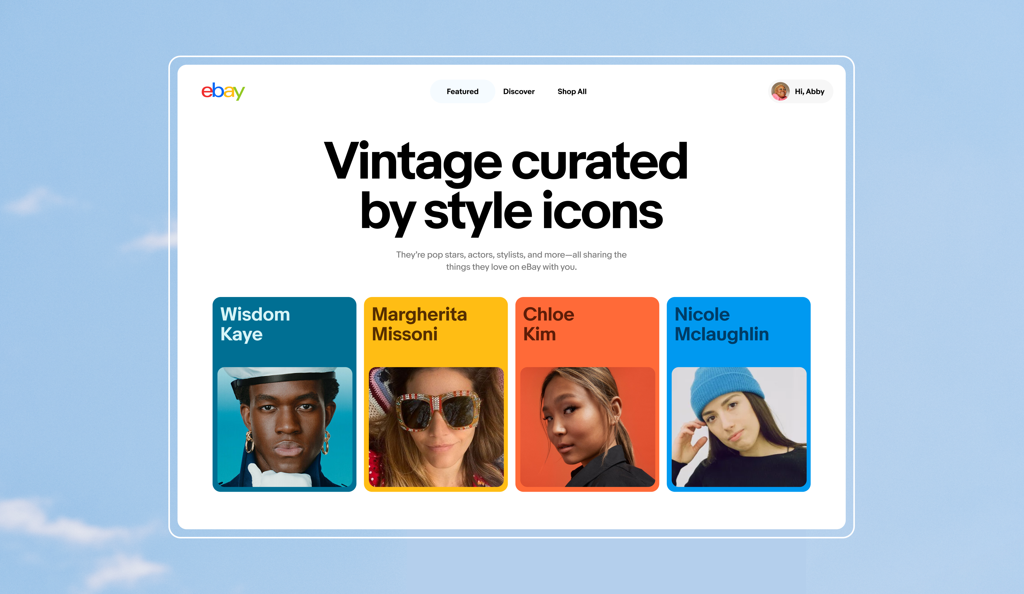 eBay Influencer Storefront project